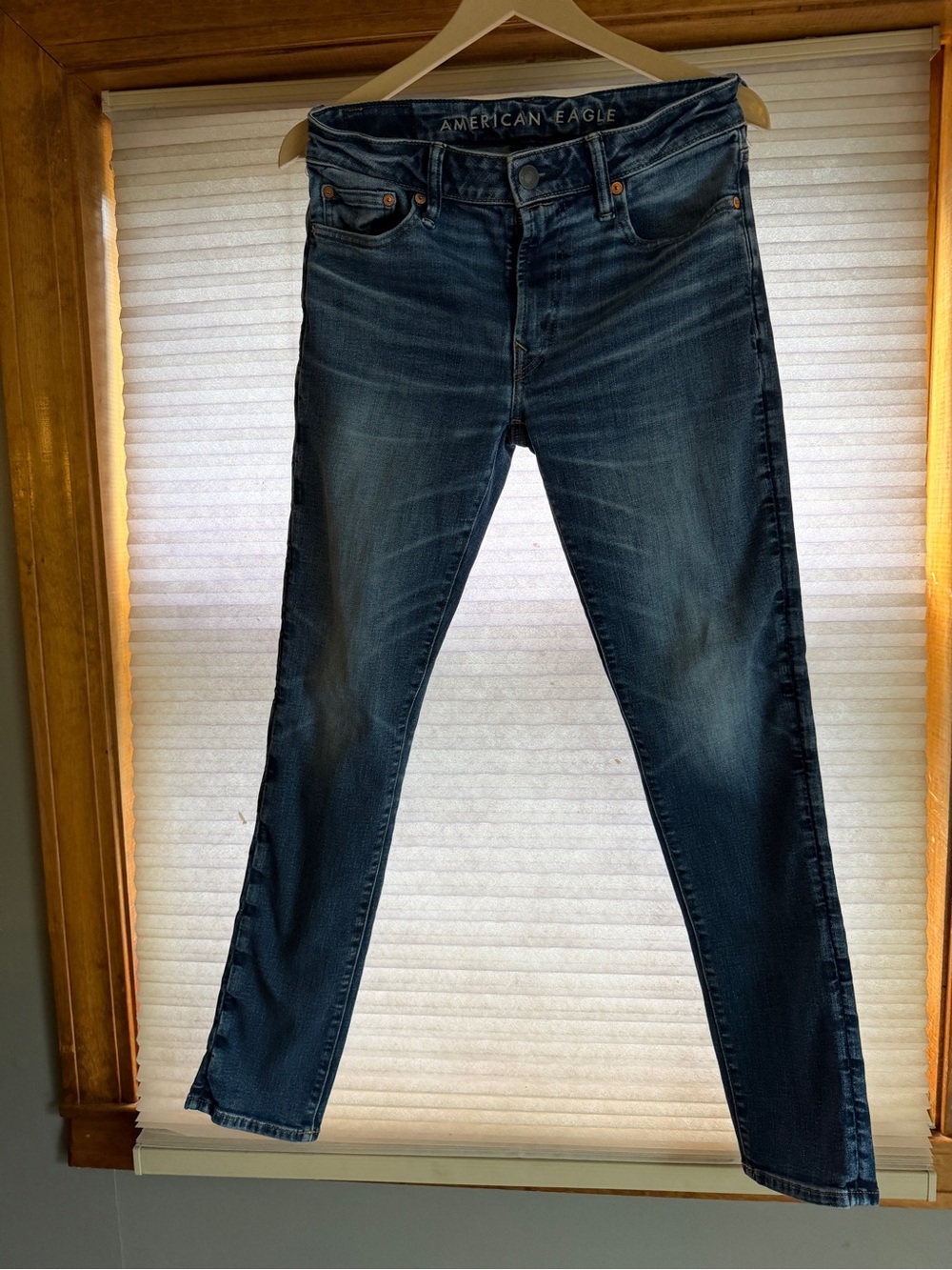 American Eagle Outfitters Men's Dark Blue Slim Fit Jeans 30x34 0188